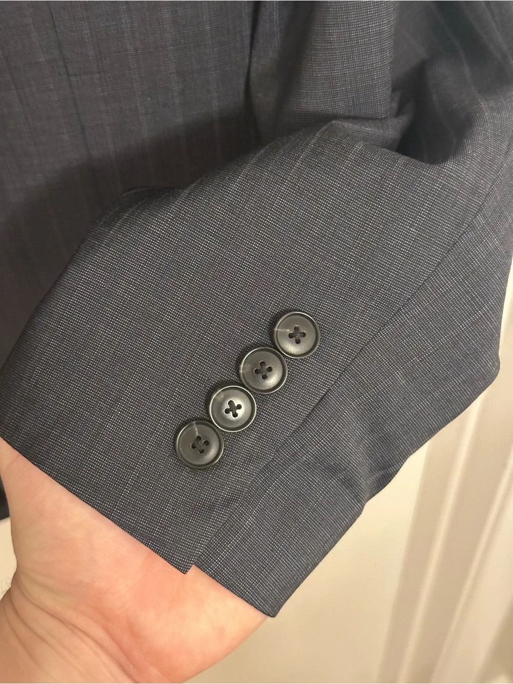 Theory 38R 100% Wool Navy Striped Sport Coat Blazer